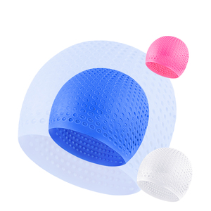 Bonnet de bain unisexe en silicone souple pour femmes et hommes Entraînement intensif Confortable antidérapant à cheveux longs - Product Image 5