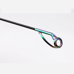 Guía de Anillas Superior Antienredos de Acero Inoxidable Colorida para Cañas de Pesca de Agua Salada, Pesca con Señuelos y Pesca en Roca Oceánica, Licenciada - Product Image 1