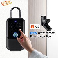 Boîtes de sécurité intelligentes portables connectées en Wi-Fi IP65 pour la maison, application Tuya, serrure électronique intelligente en alliage d'aluminium avec empreinte digitale et carte numérique