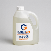 Gochem Liquide PCE à excellente résistance à l'argile, 50% de matière sèche, Superplastifiant Polycarboxylate Ether, Réducteur d'eau