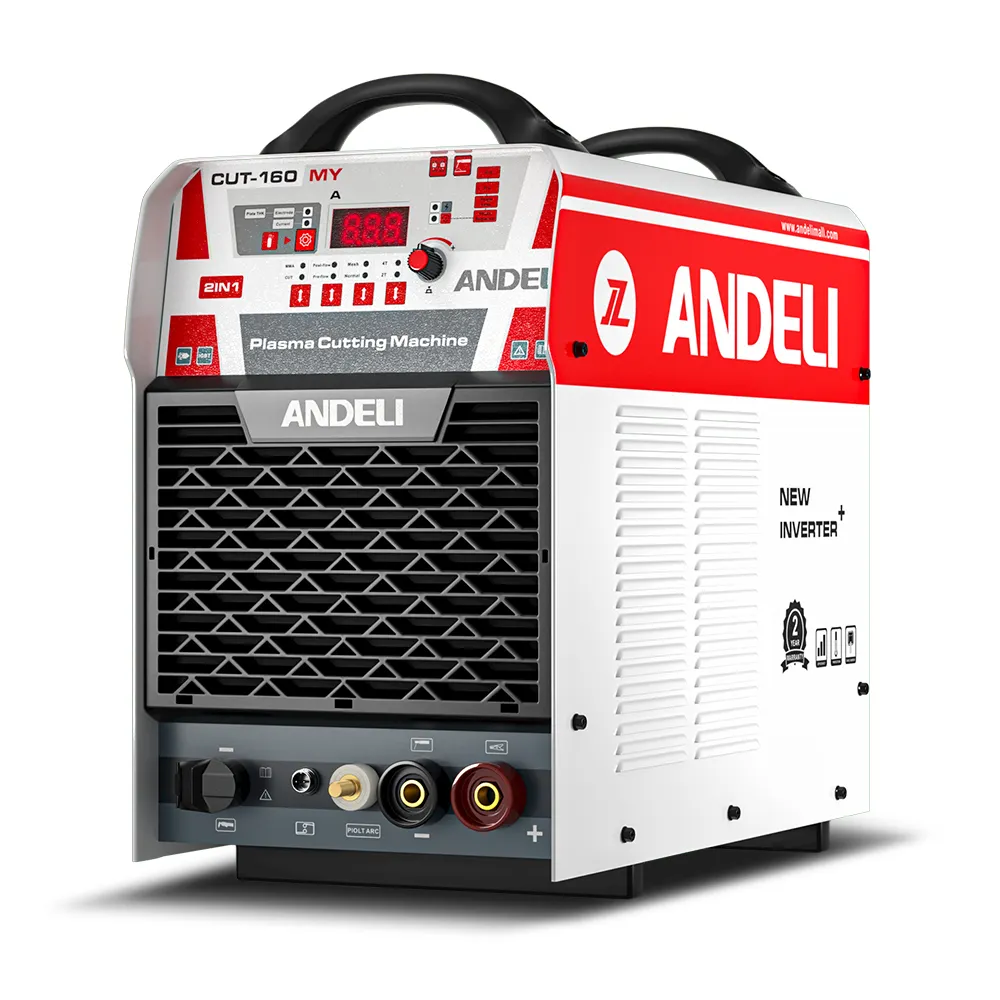 Andeli máquina de corte de arco industrial, máquina de corte de plasma de arco industrial oem/af, recém chegado, compressor de ar embutido, mma & hf, inversor de plasma, 380v