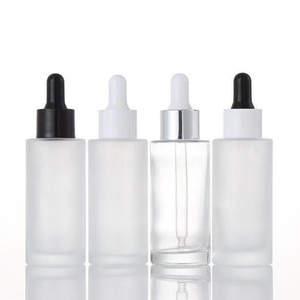 Bouchon de flacon compte-gouttes vide en <span class=keywords><strong>verre</strong></span> transparent givré personnalisé de 20ml 30ml <span class=keywords><strong>pour</strong></span> barbe et cheveux sérum aux huiles essentielles <span class=keywords><strong>pour</strong></span> gouttes oculaires - Product Image 1