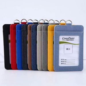 Pu Leather ID Badge <b>Wallet</b> Business ID Card <b>Holder</b> With Necklace Neck Strap - Product Image 4