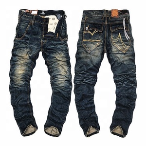 Lotfeel Haute Qualité Vintage Denim <span class=keywords><strong>Homme</strong></span> Jeans Blue System Jeans Jeans + con + pedreria - Product Image 1