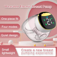 Tire-lait portable électrique intelligent Affichage LED Portable Bébé Mamelon Silence Ventouse Alimentation Lait Demi-boule Bouteilles