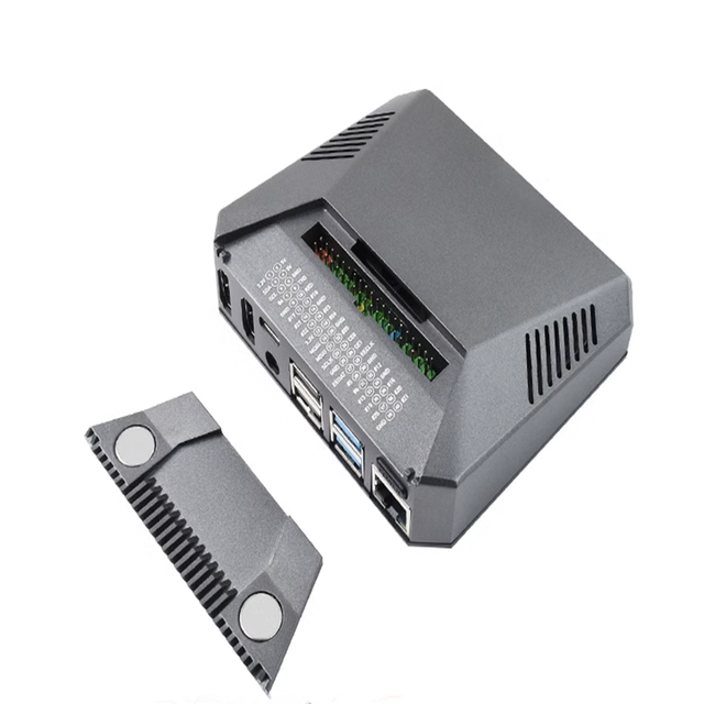 Raspberry PI generation 4 B type ARGON ONE aluminum alloy chassis shell + conversion plate + cooling fan etc