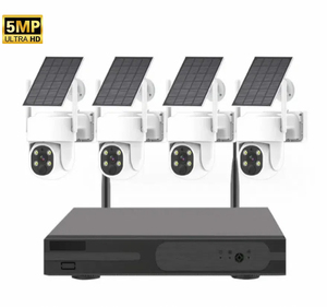 4MP Wifi NVR 5MP 10ch Kit năng lượng mặt trời Powered không dây PTZ CCTV Cam hệ thống cho nhà an ninh trong nhà an toàn cho nhà an toàn IP năng lượng mặt trời cctv - Product Image 1
