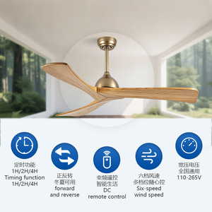 <b>Ceiling</b> <b>Fan</b> Inverter <b>Remote</b> <b>Control</b> Dc Motor No Light For Home Commercial Living Room Office Solid Wood Blade - Product Image 5