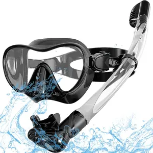 Máscara de mergulho, snorkel com óculos de proteção de alta qualidade para esportes aquáticos