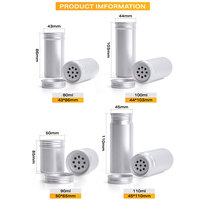 Boîte en aluminium personnalisée pour poudre, poivre, épices, et assaisonnements de qualité alimentaire