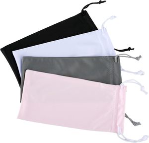 שקית רכה עם שרוך להתאמה אישית למשקפי ראייה ומשקפי שמש, מיקרופייבר, 9*18 ס\\\"מ, סיטונאי, מוכנה למשלוח - Product Image 1