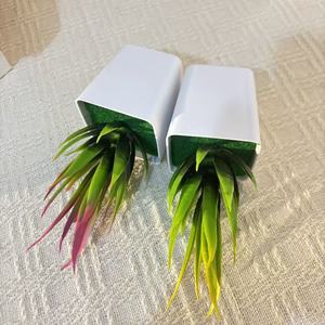 Plante artificielle en pot carré simulé, mini bonsaï d'aloe vera en plastique pour la décoration de la maison, meuble TV, verdure succulente - Product Image 3