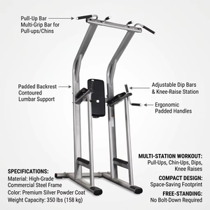 Station de musculation professionnelle pour tractions et soulevés de jambes, équipement de musculation robuste pour club de fitness - Product Image 3