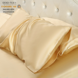 Oeko Tex ปลอกหมอนผ้าไหมหม่อนแท้100,ปลอกหมอนผ้าซาตินซักได้ซักได้สีดำ Oeko Tex 100% ผลิตฉลากส่วนตัว - Product Image 1