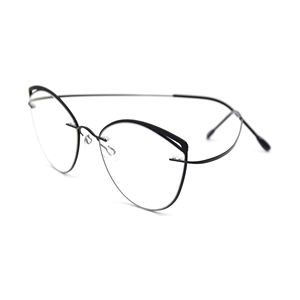 アイフレームチタンメガネデザイナー眼鏡女性用超軽量アイウェアHIGOアイウェア磁気眼鏡ファッショナブル - Product Image 2