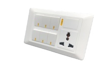 Modern Gang Universal Multi Wall Sockets Interrupteurs Interrupteur Interrupteur Gradateur pour la maison, l'hôtel et le bureau pour prises de courant