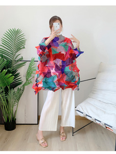 PY 2026 Novedades, Blusa Plisada 3D Colorida, Moda Femenina, Blusa Plisada Elegante Informal, Venta al Por Mayor - Product Image 4