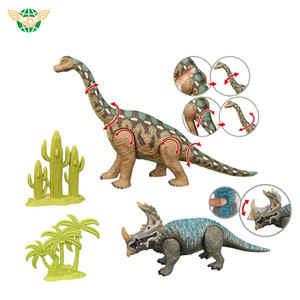 Ensemble de jouets de dinosaures réalistes : Brachiosaurus, <span class=keywords><strong>Giganotosaurus</strong></span>, Styracosaurus, Stegosaurus avec sons simulés - Product Image 2
