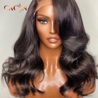 Perruque brésilienne longue de couleur noire naturelle, non traitée, 100% cheveux humains vierges, pour femmes