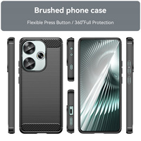 Étui de téléphone portable en fibre de carbone pour Samsung, coque antichoc en TPU souple brossé
