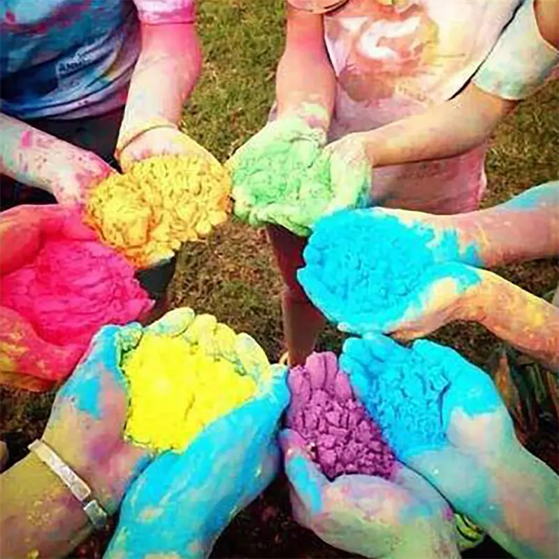 100 gam/túi màu bột cho Holi Đảng mới lạ lễ hội cầu vồng bột ngô đầy màu sắc gags Trò Đùa thực tế tiện ích hài hước