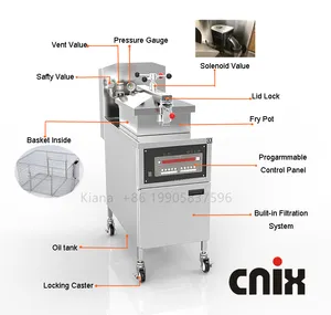 Cnix MDXZ-16 Hot Selling Counter Top Pressure Fryer Electric Home Used Chicken Pressure Fryer