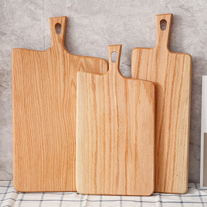 Planche à découper rectangulaire en chêne de style japonais, plateau à steak, plateau de service pour pizza et fruits, pour hôtel et fêtes - Product Image 3