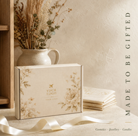 Boîte d'expédition personnalisée en carton ondulé imprimée en couleur avec logo doré, motif floral vintage, pliable, pour cadeaux et envois aériens