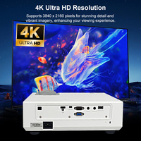 Proyector Láser DLP Portátil 4K de 4000 ANSI Lúmenes, Nuevo, al por Mayor, para Oficina, Escuela, Cine en Casa