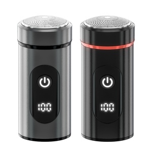 Afeitadora eléctrica compacta transfronteriza para hombre, Mini pantalla Digital, <span class=keywords><strong>maquinilla</strong></span> de afeitar de viaje, carga rápida para el hogar, alimentación USB para afeitarse la barba - Product Image 5