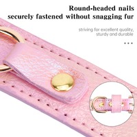 Collier pour chien en polyuréthane confortable et tendance, orné de strass étincelants en forme de cœur, pour petits chiens de race, térériers.