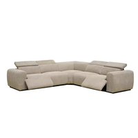 Canapé inclinable électrique intelligent de luxe extensible en forme de L personnalisé en tissu Beige chaise inclinable canapé mobilier de salon