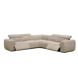 Sofá reclinable de tela inteligente eléctrico de lujo extensible seccional en forma de L personalizado, silla reclinable Beige, sofá, muebles de sala de estar - Product Image 4