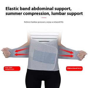 Bande de soutien lombaire confortable et respirante en polyester de qualité fiable, réglable, pour l'été - Product Image 4