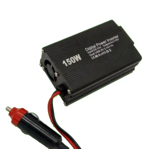 Factory wholesale dc 12v to ac 110v car battery inverter 150w with two usb interfaces