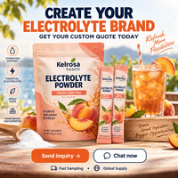 Poudre Électrolytique en Sachet pour Boisson, Complément Multivitaminé pour l'Hydratation et l'Entraînement, Marque Privée