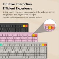 OEM ODM Wireless Mechanical Keyboard Hot Swappable Custom Low Profile Keyboard 103 Keys Computer Gaming Keyboard Supports Touch