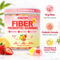 Gummies Probiotiques aux Fibres Goût Fraise Citron Complément Alimentaire Nutrition Quotidienne Adulte OEM ODM Fournisseur en Gros Marque Privée