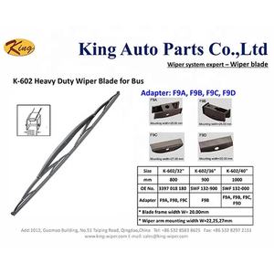 Spazzola Tergicristallo di Alta Qualità per <span class=keywords><strong>Autobus</strong></span>, Scuolabus, Pullman, Navi, Lunghezza 1000mm per Ayats Berkhof <span class=keywords><strong>Beulas</strong></span> Bova TIR1000N - Product Image 2