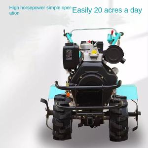 Allradgetriebener Diesel-Kultivator Rotationshacke Unkrautbekämpfung Pflügen Doppelfunktion Furchen- und Rückfüllmesser für Nass- und Trockenland - Product Image 1