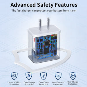 TKT PD <span class=keywords><strong>20W</strong></span> Cargador <span class=keywords><strong>de</strong></span> energía eléctrica Tipo-<span class=keywords><strong>C</strong></span> Adaptador <span class=keywords><strong>de</strong></span> pared rápido Cargador <span class=keywords><strong>de</strong></span> viaje para iPhone 17 Pro Max <span class=keywords><strong>C</strong></span>ámara UE EE. UU. Reino Unido Enchufe - Product Image 2