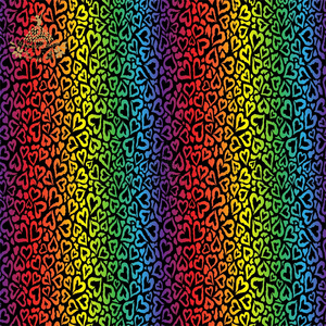 Feuilles autocollantes pour vêtements, haute qualité, imprimé léopard arc-en-ciel - Product Image 5