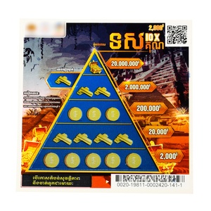 Matériel d'impression numérique écologique et recyclable, billets de loterie personnalisés et colorés pour événements et promotions d'entreprise - Product Image 4