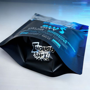 Sachet Doypack Personnalisé Imprimé avec Fermeture Éclair Standard, en Feuille d'Aluminium et Plastique, pour Emballage de Poudre de 200g - Product Image 2