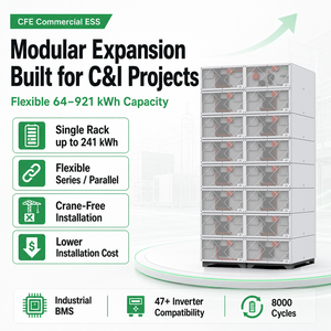 Sistema de Almacenamiento de Energía Comercial Modular LiFePO4 CFE-XH 314 16kWh 314Ah 112kWh 241kWh, 8000 Ciclos, Compatible con GoodWe <span class=keywords><strong>Solis</strong></span> SMA - Product Image 2