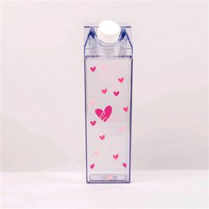 Vaso de Leche de Plástico de 1000 ml SIN BPA, Botella de Viaje Deportiva con Forma de Cartón de Leche y Tapa de Rosca - Product Image 6