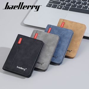 BaeLlerry Men's <b>Wallet</b> PU Coin Purse Ultra Light Portable Solid Color Business Card <b>Holder</b> Everyday Use - Product Image 1