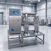 LABOAO Fermenteur en verre parallèle double de type armoire avec fonction de stérilisation à la vapeur pour la fermentation multi-groupe