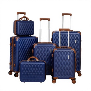 신형 대용량 ABS 여행가방 유니버설 휠 크로스보더 6피스 수트케이스 지퍼 비밀번호 보딩 비즈니스 여행용 유니섹스 - Product Image 3