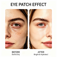 Hete Aanbieding Anti-Aging Collageen Gouden Maskers tegen Donkere Kringen en Zwellingen, Op Maat Gemaakt Logo Collageen Kristal Onderoogpatches